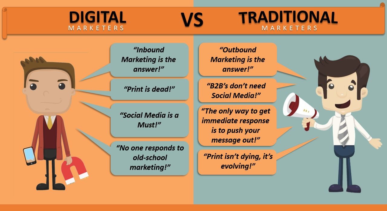 traditional marketing vs online marketing